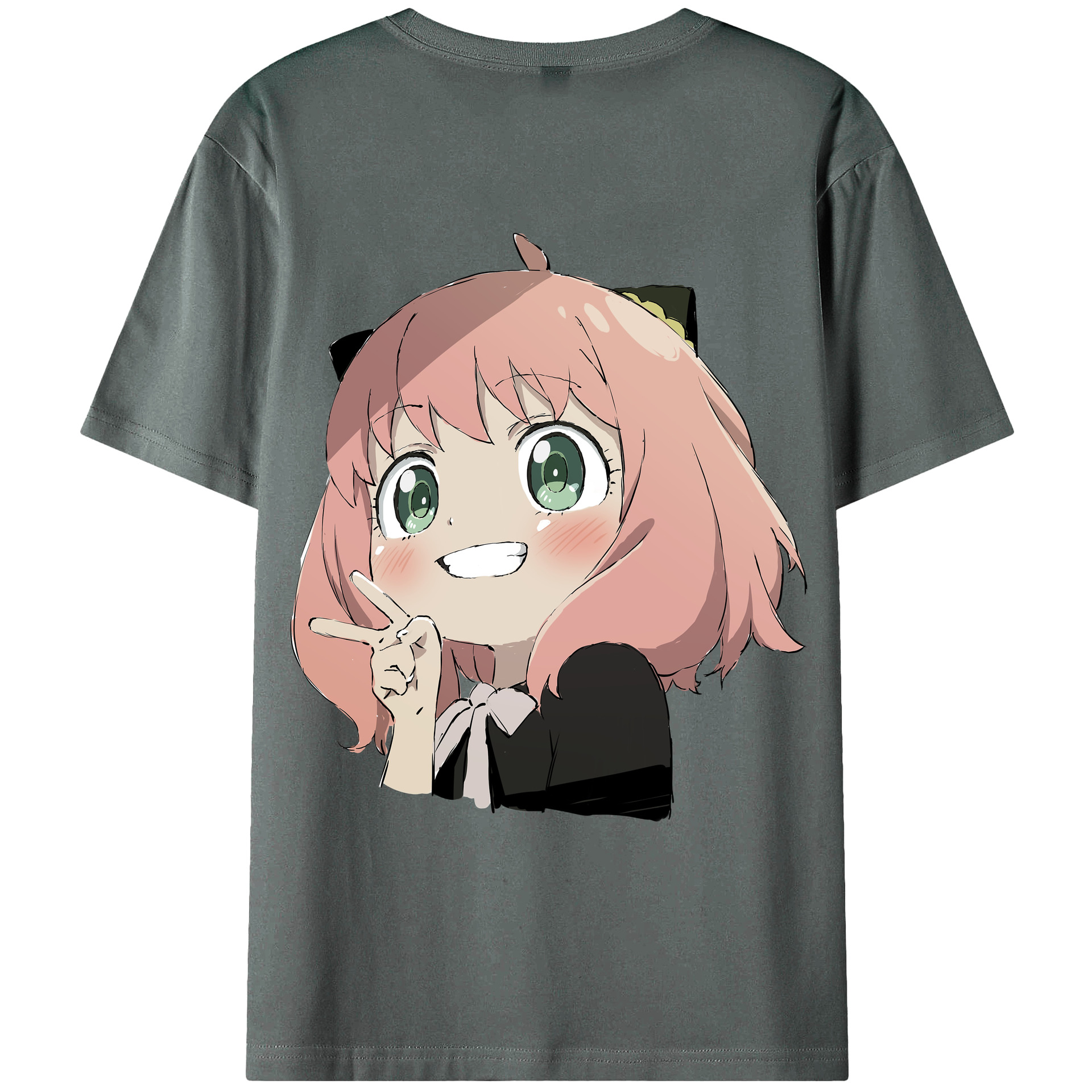 （画像用） SPY×FAMILY间谍家家酒 綿100％ メンズ半袖Tシャツ（バックプリント） 通気性